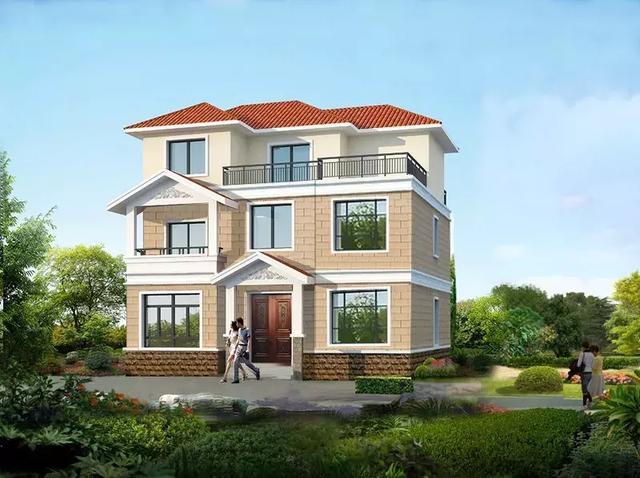 。今天推薦的三層自建房屋占地110平方米。室內(nèi)設(shè)計(jì)包括一個(gè)主房間，一個(gè)農(nóng)具室，一個(gè)消防室和一個(gè)陽(yáng)臺(tái)。這在農(nóng)村地區(qū)是非常必要和實(shí)用的。