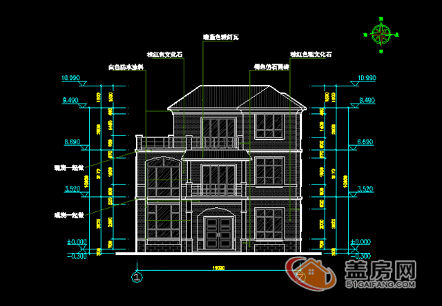 120平方米的鄉(xiāng)村住宅設(shè)計(jì)，經(jīng)典大氣，三層歐式風(fēng)格實(shí)用、略顯小康的住宅!