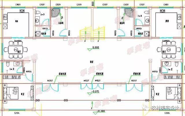 很常見的雙拼戶型，就是兩家獨門獨戶，兩家的室內布局包括外觀都一模一樣，有各自的生活空間。