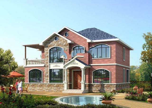 2019年新二層花園別墅的設(shè)計(jì)，農(nóng)村自建住宅如何經(jīng)濟(jì)又美觀？