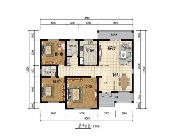 雖然只有一樓，你們會(huì)發(fā)現(xiàn)它所有的功能房都有，可謂是麻雀雖小、五臟俱全，人生得意須盡歡，何況這是孝敬自己的父母呢？