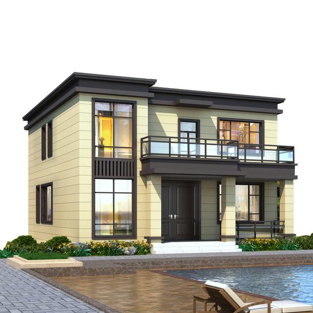 平頂新中式住在，農(nóng)村最靚的二層別墅！