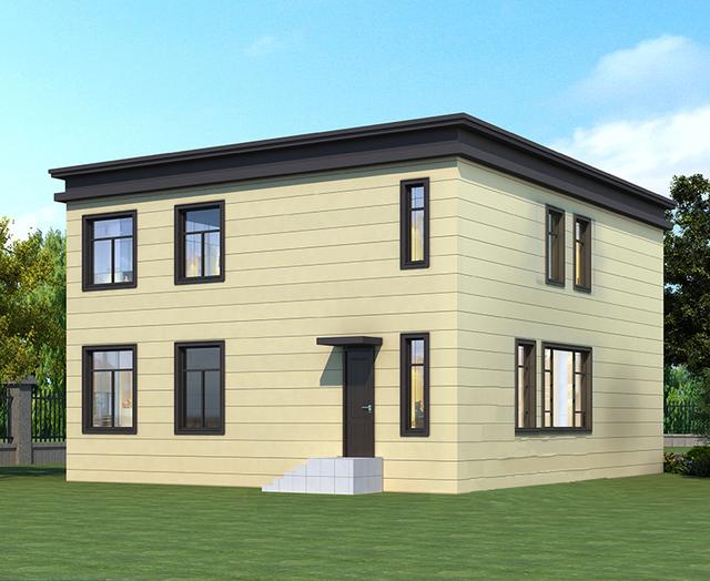 平頂新中式住在，農(nóng)村最靚的二層別墅！