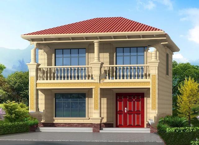 如果我家鄉(xiāng)的宅基地真的很小，那么我只能建一棟小別墅。下面兩棟農(nóng)村2層別墅，寬約9米，有3-4間室內(nèi)臥室。建設(shè)成本非常實(shí)用!