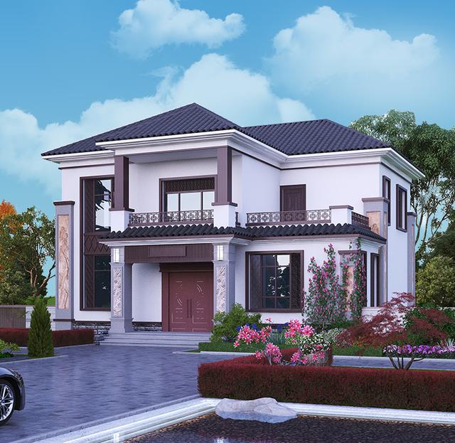 這座12.411.8米的2層別墅是設(shè)計(jì)師眼中的完美住宅類型，是一座實(shí)用而又美麗的鄉(xiāng)村住宅。