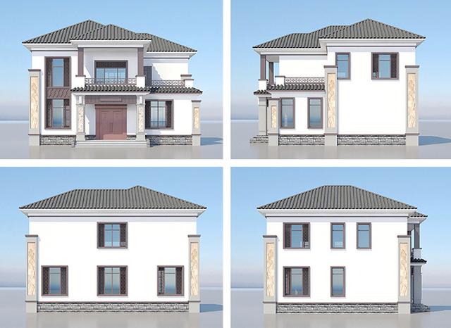 這座12.411.8米的2層別墅是設(shè)計(jì)師眼中的完美住宅類型，是一座實(shí)用而又美麗的鄉(xiāng)村住宅。