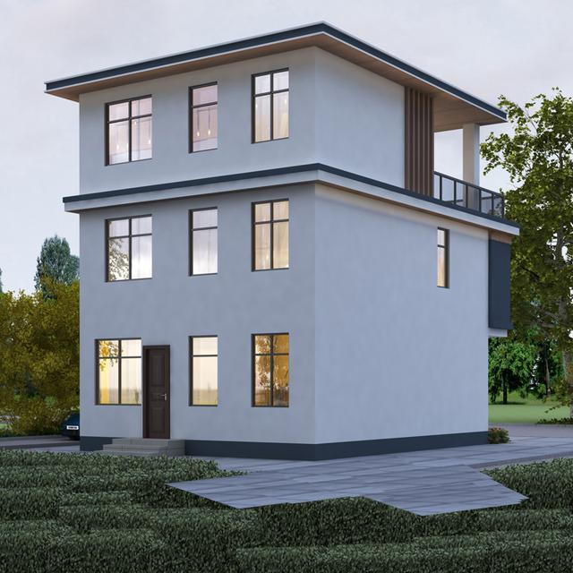 今天的小編輯將教你如何在8.1米寬的家園上建造一座極其簡(jiǎn)單和優(yōu)雅的現(xiàn)代三層別墅，這是每個(gè)人都喜歡的那種！