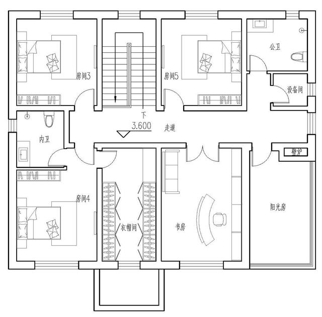 　該建筑為歐式別墅，共兩層設(shè)計(jì)，一層為橙色瓷磚，另一層為淺色真石漆，使整個(gè)建筑層次分明，線條流暢，色彩美觀時(shí)尚。