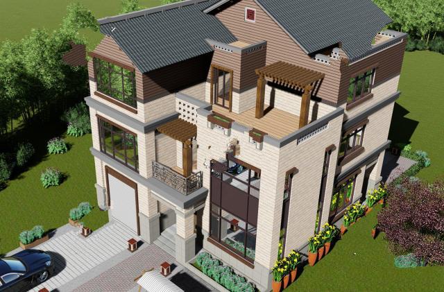 農(nóng)村地區(qū)的人們看到了更多的洋房，但是他們認為中國的別墅特別漂亮。給大家介紹一個新的中式別墅，面積適中，實用寬敞，非常適合農(nóng)村自建!