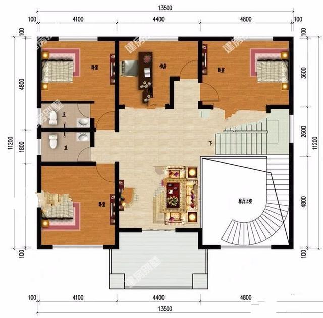 兩個(gè)非常時(shí)尚的鄉(xiāng)村別墅已經(jīng)為您準(zhǔn)備好了，品位很高。兩棟寬超過13米的建甌三層別墅是兩層樓的房子，建造時(shí)有一個(gè)面。