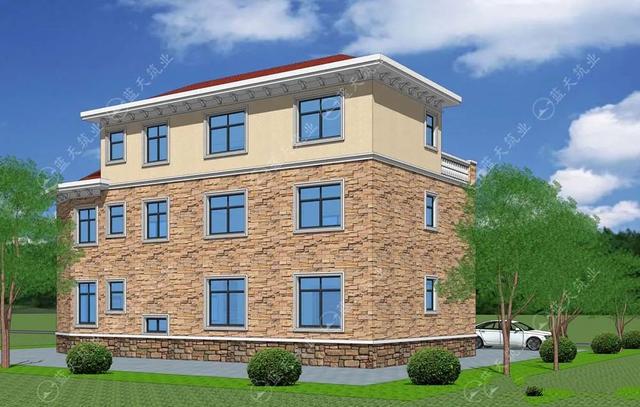 　優(yōu)雅的歐式三層自建別墅，優(yōu)雅的風(fēng)格，時尚的設(shè)計，一排排落地玻璃窗給整個別墅增添了神秘。