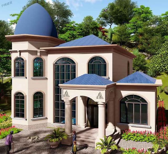 今天，我推薦這種非常大氣和實(shí)用的兩層鄉(xiāng)村別墅類型。建造它不僅能挽回面子，還能讓你更加輝煌。