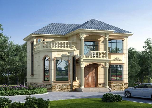 　　普通農(nóng)村二層建筑的設(shè)計(jì)圖，外觀簡潔，更貼近農(nóng)村生活！價(jià)格不會便宜，所以最好在鄉(xiāng)下建一棟自己的別墅!