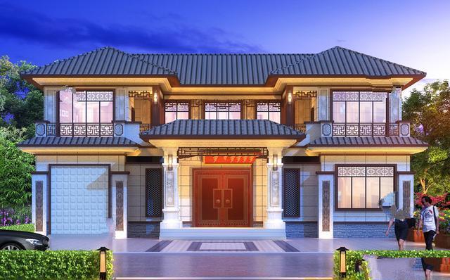 二樓1812.6米的中式庭院是村里最漂亮的建筑，令人羨慕。中國式的兩層復式住宅那一定是這個村子里最漂亮的房子，你的家人和朋友會羨慕你的家!