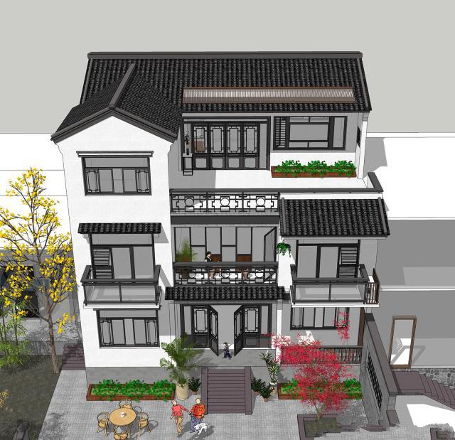 三層鄉(xiāng)村別墅