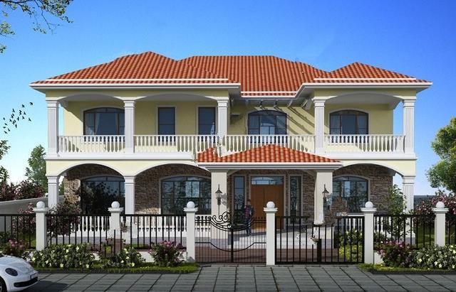 多羅馬柱半圓窗設(shè)計(jì)