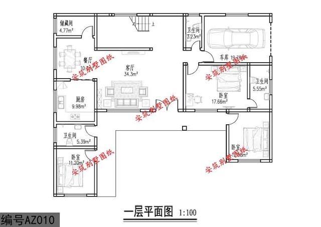 五種農(nóng)村實用住宅設(shè)計圖紙
