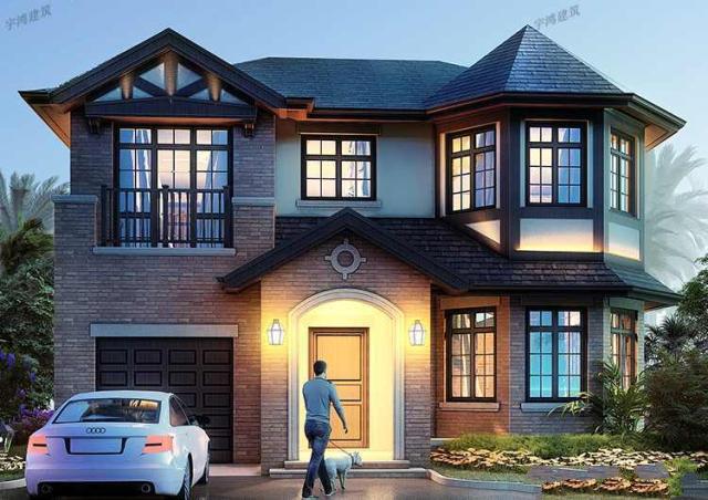 　帶車庫的兩層鄉(xiāng)村小屋