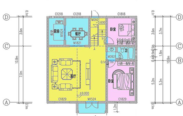 農(nóng)村住房普通戶型，