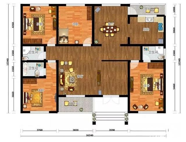 農(nóng)村一樓五棟別墅設(shè)計(jì)圖紙