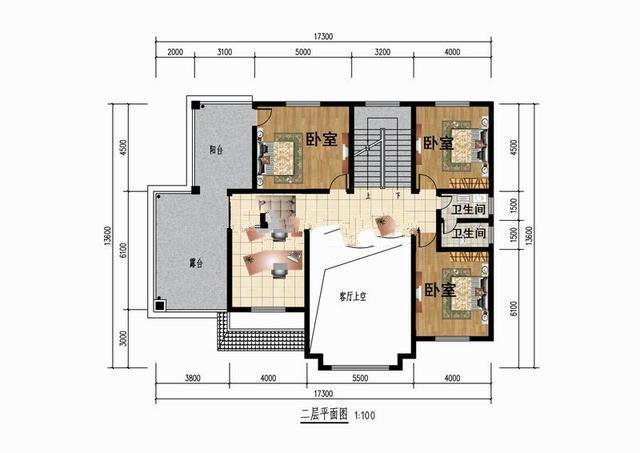 農(nóng)村15萬(wàn)元二層建筑圖