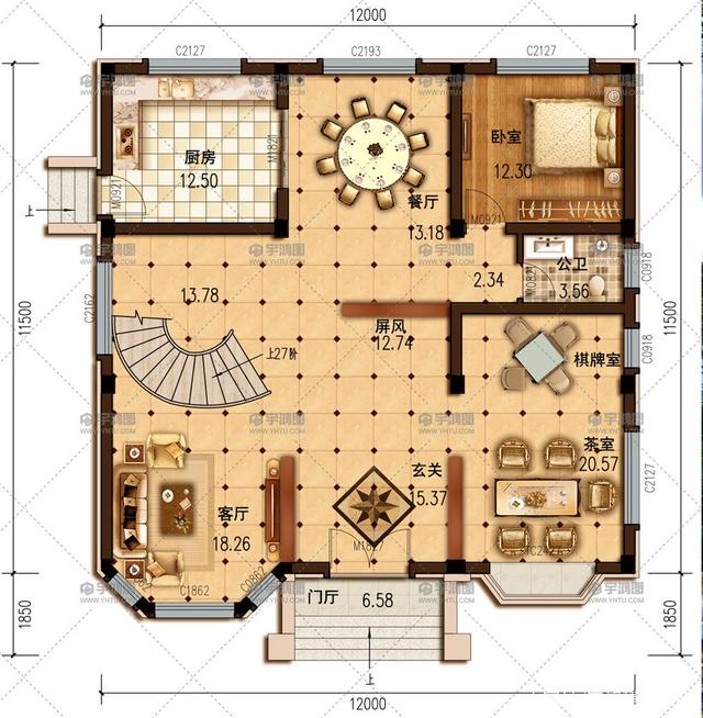 140平方三層歐洲豪華別墅