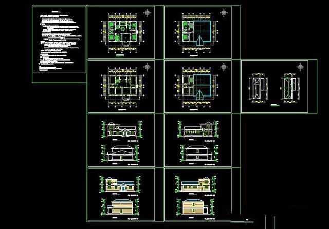 經(jīng)濟(jì)實(shí)用的二層農(nóng)村自建房設(shè)計(jì)圖紙。
