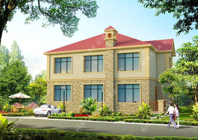 12.6米x  12.2m米經(jīng)濟(jì)別墅設(shè)計(jì)圖