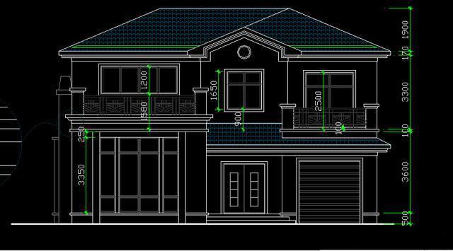 兩層農(nóng)村經(jīng)濟別墅的設計圖紙