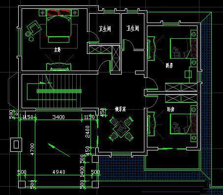 兩層農(nóng)村經(jīng)濟別墅的設計圖紙
