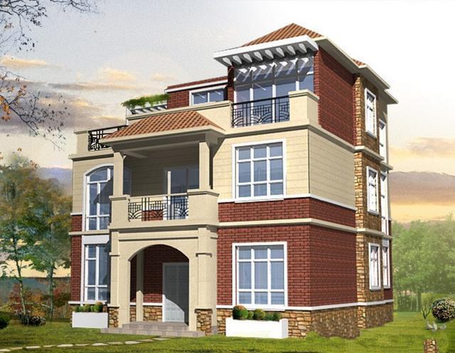 三層經典鄉(xiāng)村別墅設計圖紙