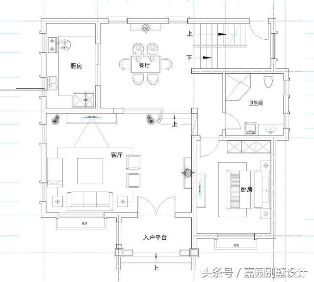 三層經典鄉(xiāng)村別墅設計圖紙
