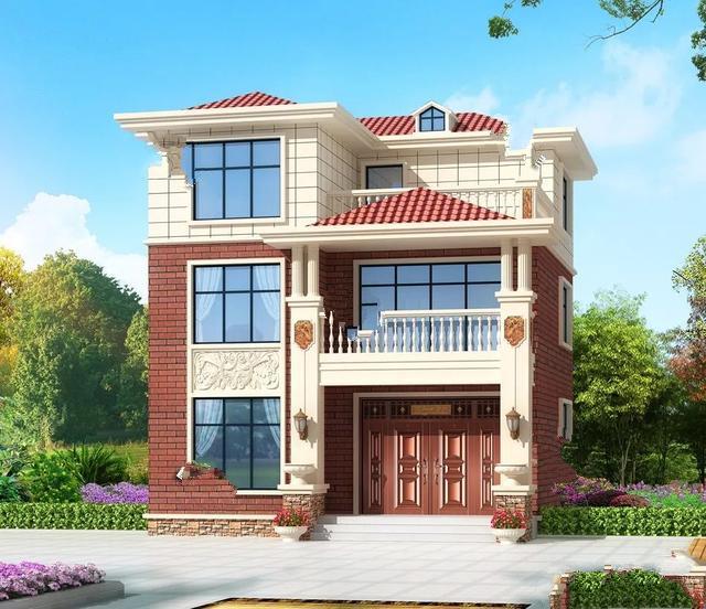 　兩棟寬超過9米的三層別墅