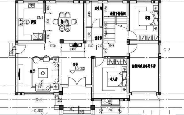 帶陽臺和車庫的兩棟別墅的設(shè)計(jì)圖紙