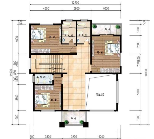 看著村長的新房子，兩層半的復(fù)式結(jié)構(gòu)完美地恢復(fù)了設(shè)計圖紙。