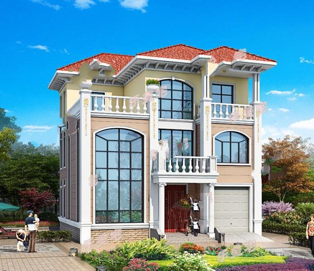 120平方米的農(nóng)村三層自建建筑設(shè)計(jì)