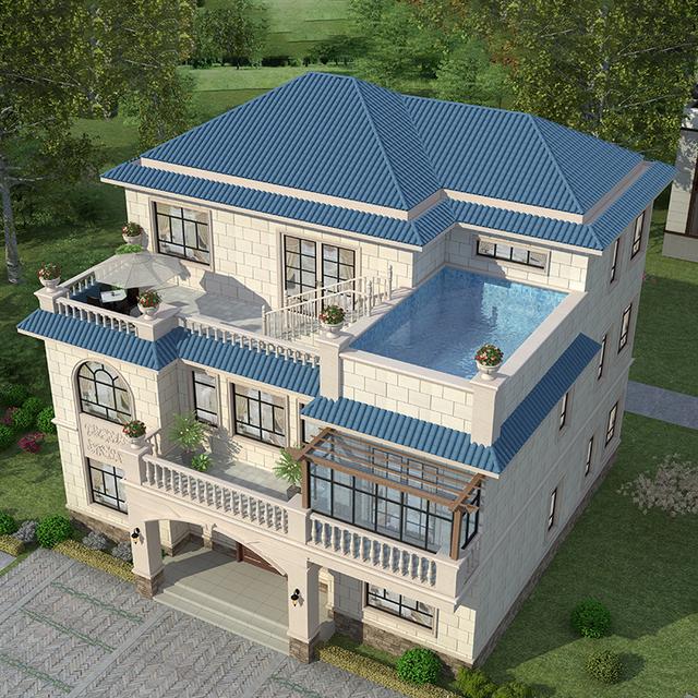 14.1×12.2米復(fù)式別墅，