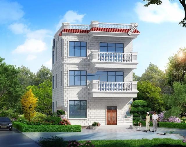 簡單的三層別墅