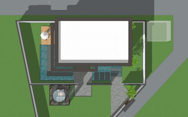 兩層中式別墅。