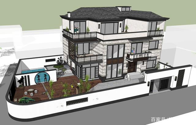 現(xiàn)代風(fēng)格的三層別墅