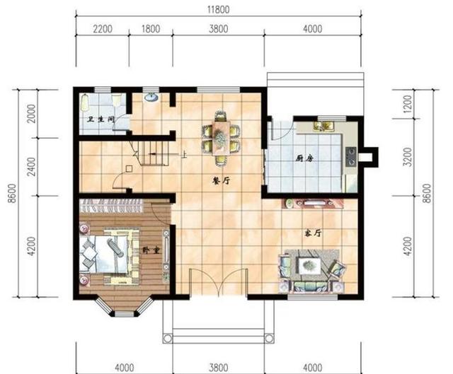 占地約100平方米的兩層建筑設(shè)計(jì)圖