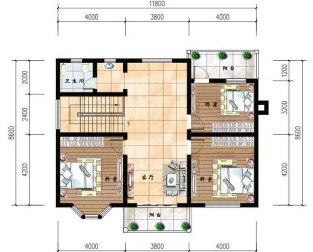 占地約100平方米的兩層建筑設(shè)計(jì)圖