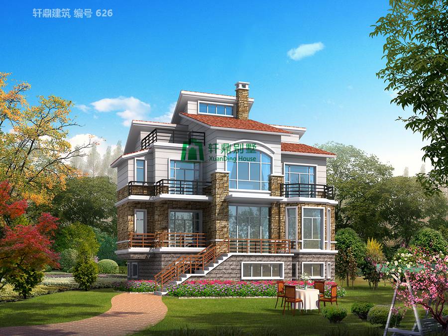 農(nóng)村小戶型有車庫別墅的設(shè)計圖