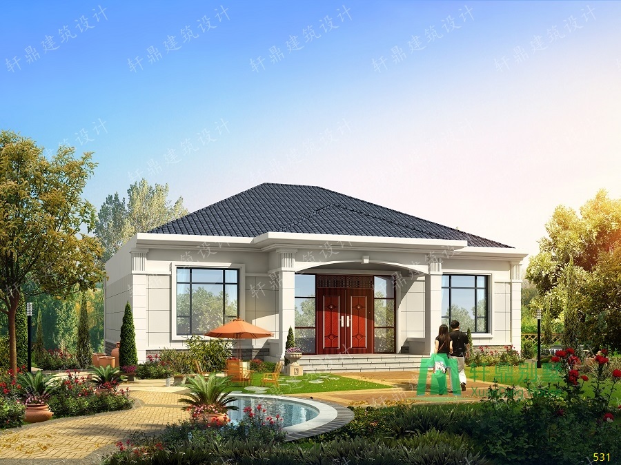 鄉(xiāng)下平頂屋的別墅設(shè)計(jì)圖