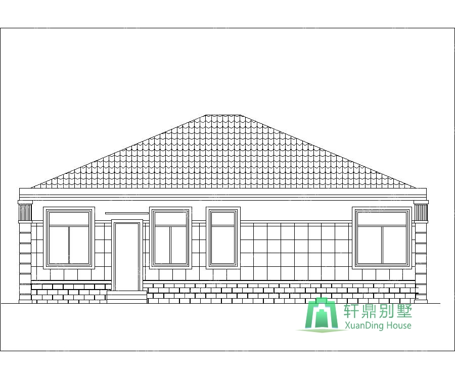 鄉(xiāng)下平頂屋的別墅設(shè)計(jì)圖