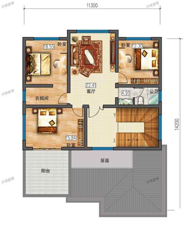 　三套農(nóng)村別墅的最新設(shè)計，完美的布局，這樣的房子百年不落伍
