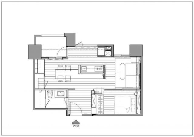 50小兩居，空間布局相互貫通