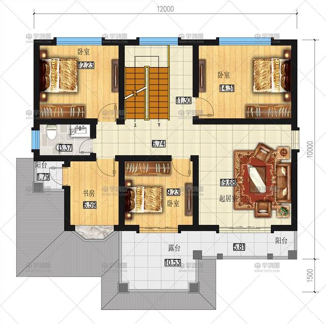 120平帶復式客棧農村別墅