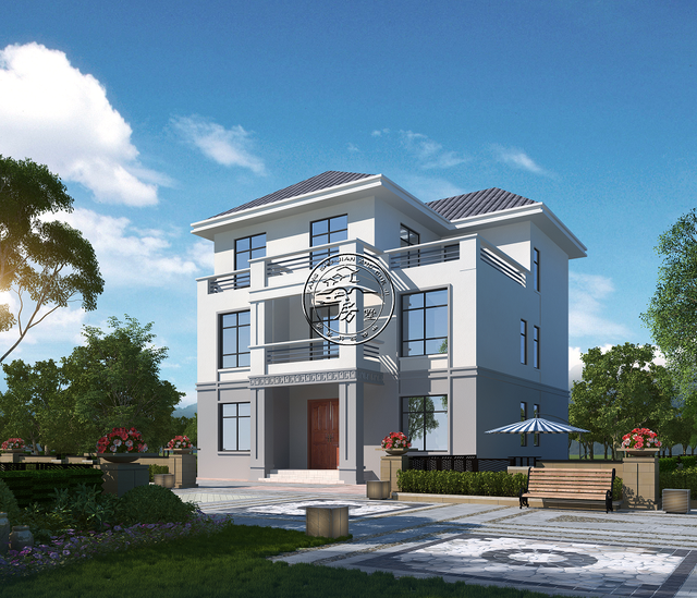 三層新中國(guó)式別墅