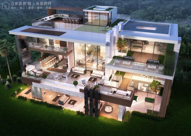 豪華現(xiàn)代風(fēng)別墅、